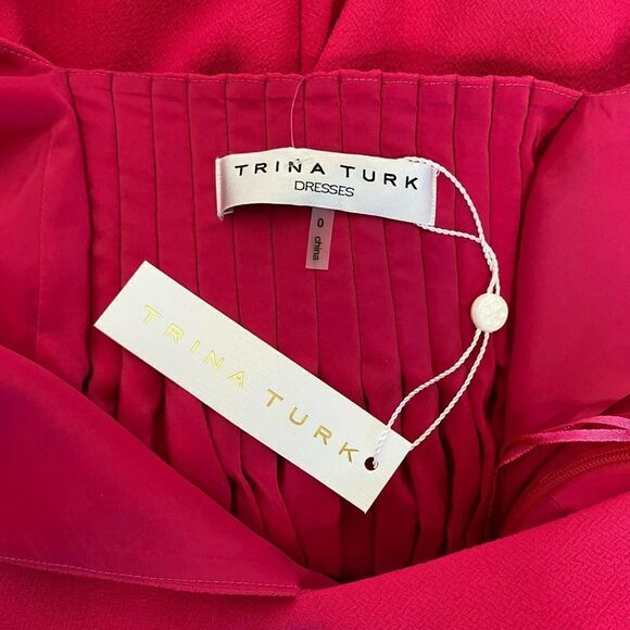 TRINA turk jumpsuit romper‎ tank hot pink size 0 NWT (ES) - Picture 7 of 12